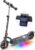 Gyroor H40 Children’s Electric Scooter, 200 W, E-Scooter with LED Display, Lights, 3 Adjustable Heights, Speed 10-16 km/h, Maximum Load 80 kg, Gifts, Electric Scooter for Children from 8-12 Years