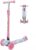 Habib Gruppe Children’s Scooter, Scooter from 3 Years, Foldable, Height Adjustable, LED Light Wheels, Up to 50 kg, for Boys and Girls