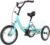 Children’s Bicycle 14 Inch Single Speed Cruise Bikes, Tricycle, Single Speed Tricycle with Shopping Basket, Adjustable Seat and Handle Height, for Leisure, Shopping and Picnics
