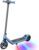 E Scooter Children’s Blue, from 8-12 Years, 16 km/h, 8-10 km Range, 3 Speed Levels, Colourful Lights, LED Display, Non-Zero Start Safety, Solid Rubber Tyres, Children’s E Scooter