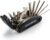 ROCKBROS Bicycle Multitool 16-in-1 – Foldable Bicycle Repair Kit Made of Steel, Compact & Lightweight, Black, 1 Set