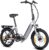 SAXXX Folding E-Bike, E-Bike, 20 Inch with 7 Speed Derailleur Gears, Electric Bicycle Adult with 36 V 11.4 Ah Battery, Disc Brakes, 90 km Long Range, Electric Bicycle 25 km/h for Men and Women