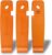 SKS GERMANY Levermen Tyre Levers Set of 3 (Bicycle Accessories Made of Sturdy High Performance Plastic, Includes SV Key and AV Bleed, Notch for Attaching to the Spoke), Orange