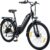 26T1 Electric Bicycle 26 Inch E-Bike, 36 V 18.2 Ah Removable Battery, 250 W Motor, LCD Display, 7 Speed, Range 90-130 km, 25 km/h, IPX5 Waterproof for Adults