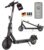 iScooter E Scooter with Road Legal, ABE Electric Scooter Load up to 120 kg, 30 km Range, LED, 20 km/h, 350 W Motor, 8.5 Inch Honeycomb Tyres, Dual Brake System E Scooter for Adults