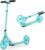 Costway scooter, folding, height adjustable city scooter, 100 kg load capacity, sports kick scooter, with 2 LED wheels