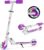 BELEEV Children’s Scooter, 2 Wheels, Foldable Children’s Scooter for Girls and Boys, Scooter with LED Luminous Wheels, 3 Height Adjustable, Stand, Scooter for Children from 3-12 Years