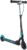 Globber Flow Element Junior Lights – Foldable Scooter with 2 Wheels with Rear Brake, Adjustable Handlebar and LED Lights, for Children from 4 Years – Turquoise