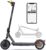E Scooter with Road Legal, 10 Inch E Scooter, Max 32 km/40 km Range 20 km/h, Electric Scooter up to 120 kg, Indicator, App Connection, Quadruple Shock Absorption, Dual Brake System E Scooter for
