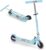 KOMFOTTEU Children’s Scooter with LED Wheels, Folding Scooter, Aluminium, Children’s Scooter with 3 Adjustable Heights, City Scooter, Maximum Load 50 kg