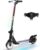 RCB R12 E-Scooter Children 6-12 Years, up to 15 km/h & 10 km, 6.5 Inch Foldable Electric Scooter, Colourful Lights, LED Display, Double Brakes, Gift for Children