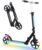 BELEEV Big Wheel Scooter mit LED Leuchtenden Lenksäule, Deck, Höhenverstellbar, ABEC-9, 200mm Räder,Federung,Tragegurt, Faltbare Cityroller Kinder ab 6 Jahre,Jugendliche,Erwachsene, Tretroller