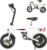 E Bike, e Bike Men and Women, Bicycle Portable City Commuter, Electric Bicycle Max. 25 km/h, 250 W Motor, 20-30 km Range, Disc Brakes, LED Light and LCD Display