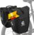 GUOOTU Set of 2 Bicycle Pannier Bags 48 L, Made of Tarpaulin, Rear Pannier Bag with Reflectors, with Carry Handle and Shoulder Strap (Black 24 L, Set of 2)