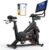 MERACH Exercise Bike with 21.5 Inch Rotating FHD Screen, Quiet Home Trainer Bicycle with Automatic Resistance, Reinforced H-Frame, Shock-Absorbing Air Cushion Saddle, Own App, Up to 150 kg