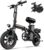 URLIFE E-Bike Klapprad 14″, 48V 7.5Ah Austauschbarem Akku für Lange Reichweite bis 60KM, Elektrofahrrad 250W Motor, 3 Fahrmodi, Sitzhöhe Verstellbar, Falt-Pedelec ebike für Herren Damen