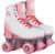 Apollo Disco Roller Skates, Classic Roller Skates for Children and Adults, Adjustable Quad Skates, 3 Sizes, Adjustable from Children’s 12.5 to Adult 9, in Chic Designs