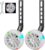 Bike Training Wheels, Pair of Heavy Duty Rear with Stabilizers Mounted Kit for Kids Boy Girls Bikes of Single Speed Bicycle with 12 14 16 18 20 Inch (Heavy Duty White, 12-20 Inches)