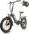 VT4 E-Bike Klapprad 20 Zoll Elektrofahrräder mit 36V 13Ah Akku, 20×3.0 Zoll Reifen Fatbike, EU-konformes Ebike für Herren Damen