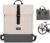LARKSON Tammo Bike Bicycle Bags for Pannier Rack, Women and Men, Sand Grey, 2-in-1 Bicycle Bag: Rucksack and Rear Pannier Rack Bag, Water-Repellent