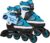 HUDORA Basic Inline Skates in Blue/Mint – Inline Skates for Children and Teenagers in Various Sizes – Roller Skates Adjustable up to 4 Sizes – Ideal as a High-Quality Entry Model