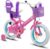 JOYSTAR Little Daisy 12/14/16 Zoll Kinderfahrrad für 2-7 Jahre Mädchen, Kleinkind Fahrrad Mit Stützrädern, Prinzessin-Stil Mit Korb und Luftschlangen