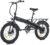 E-Bike Klapprad 20 Zoll Elektrofahrrad E-Cityrad, 36V 10.4Ah,20 * 3.0 Zoll Fat Tire bis zu 60km, LCD-Display, Heckgepäckträger, E-CityBike Für Damen und Herren Erwachsene