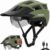 Favoto MTB Bicycle Helmet with Light, Visor, Helmet Men & Women, L