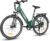 SAMEBIKE 26 Inch E-Bike Men Women with 250 W Motor, 36 V 540 Wh Battery, Electric Bicycles with 7-Speed Gear, LCD Display, Pedelec City Bike, Green