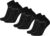 Danish Endurance Cycling Socks, Low Cut for Men & Women, 3 Pairs, Cycling Socks, Cycling Socks, Road Bike, Spinning, Breathable and Padded, Short, Black, Blue, White