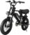 E Bike Electric Bicycle Ebike for Teenagers with 36 V 13 Ah Removable Battery, E-Bike 16 x 3.0 Inch Fat Tyres, Off-Road Mountain Bike, Electric Bicycle Men Women Electric Bicycle with LCD Display