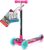 meteor 3-Wheel Children’s Scooter with LED Light Wheels and Balance Steering – Height-Adjustable Tricycle Children’s Scooter with Non-Slip Footboard – Safe Scooter from 3 Years