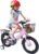 14 Inch Children’s Bike, Boys and Girls Bicycle Children with Stabilisers and Basket, Bell, Height Adjustment, Children’s Bike, Training Bike for 3-6 Years Boys and Girls