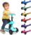 SereneLife Kinderroller ab 3 Jahre – LED Tretroller faltbar höhenverstellbar, leicht und stabil, für Jungen und Mädchen, Indoor und Outdoor, bis 50 kg