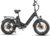 E Bike Folding Bike 20 Inch Electric Bicycles, Electric Folding Bike for Men and Women, 48 V 18 A x 2 Double Batteries, 250 W Rear Motor & 25 km/h, Hydraulic Brake, Deep Entry E-City Bike/Folding