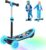 iScooter E Scooter Children from 3-8 Years, 2-in-1 E Scooter for Children with 12 V 5 Ah Battery and Colour Light Effect, Electric Scooter with 5 Inch Wheels, Children’s Scooter with Range up to 10 km