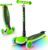 ZIFFY Kids Scooter for Boys & Girls LED Light-Up Wheels, 4 Adjustable Height Handlebars, and Lean-to-Steer Design with Anti-Slip Wide Deck for Stability – Up to 110 lbs