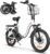 SAEMBIKE Elektrofahrrad Für Erwachsene, 250W Klappbares Elektrofahrrad Mit 36V 13AH Abnehmbarem Akku, Geschwindigkeit 25KM/H und Reichweite 110KM, 20„* 2.35“ Fetter Reifen E-Bikes Für Stadtpendler