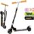 MEE GOO Children’s Aluminium Scooter Foldable City Scooter Height Adjustable Scooter with Handbrake and Bell for Children 8 Years and Adults