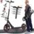 Cityroller Scooter Adult 150 kg Load Capacity, City Scooter 230 mm Wheels PU Big Wheel, City Scooter Children 10 Years, Foldable and Height Adjustable with Brakes and Shock Absorbers