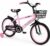 18 Inch Children’s Bike, Adjustable Seat & Handlebar, Carbon Steel Frame, Double Brakes, Shockproof Spoke Wheels, Magnetic Flash Wheel, Removable Stabilisers