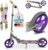 ArtSport City Scooter with Big Wheel Wheels and Carry Strap – For Children from 3 Years – 4 Designs