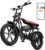 EVERCROSS Electric Bicycle for Adults, 250 W E Bike, 16 Inch x 2.0/20 Inch x 4.0 Fat Tyres, up to 25 km/H & 60-100 km Range, 36 V/48 V Removable Battery, Mountain Snow Electric Off-Road Bicycle