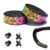 ROCKBROS Bicycle Handlebar Tape for Road Bike & MTB – Non-Slip & Shock Absorbing Grip Tape Made of PU + EVA, Durable Bike Bar Tape, 2 Rolls Each 210 x 3 cm, Black Colourful