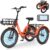 MOONCOOL E Bike Folding Bike, 20 Inch E Bike Men Women with 36 V 20 Ah Battery, 250 W Motor Electric Bicycle, LCD Display, Speed 25 km/h, IP65, 45 NM Electric Bike with Large Coats and Footrests