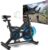 Heimtrainer Fahrrad mit App, Wenoker Leises Ergometer Magnetischer Widerstand Hometrainer Fahrrad, Spinning Bike Indoor Fitnessbikes für Kardio-Training zu Hause,Bis 160KG