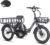 Fafrees F20 Mate E-Bike Tricycle Electric Bicycle 180 kg for Adults [Official] Ebike Fatbike 20 Inch Electric Bicycle 3 Wheel Women Men Electric Tricycle 65 N.m, E Bike 65 N.m, E Trike 48 V 1873.6WH