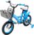 12 Inch Children’s Bicycle with Adjustable Saddle, Children’s Bicycle Bike for Children 3-9 Years Boys and Girls Red/Yellow/Blue