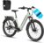 DERUIZ Quartz SUV E-Bike 27.5 Inch E-Mountain Bike with 644Wh Battery, 250W 55Nm Motor, Hydraulic Brakes, 8-Speed Derailleur, RH 46 cm Offroad & City Electric Bicycle for Men and Women, Max 150 km