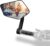 Xcelenze – Bicycle mirror, extra large mirror surface, impact-resistant real glass, for handlebar ebike, rear view mirror, bicycle mirror for e-bike, foldable (left handlebar end)